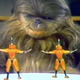 Chewbacca’s horrible son Lumpy watches something horrible during the horrible Holiday Special.